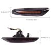 Kinstecks 2PCS LED Side Marker Light Flowing Turn Signal Lamp for B-M-W 1 3 5 Series E81 E82 E87 E88 E90 E91 E92 E93 E46 NUR BJ E60 E61 X3 E83