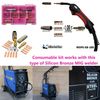 Silicon Bronze MIG Torch Consumable Kit - Compatible w/ Prospot Red Handle