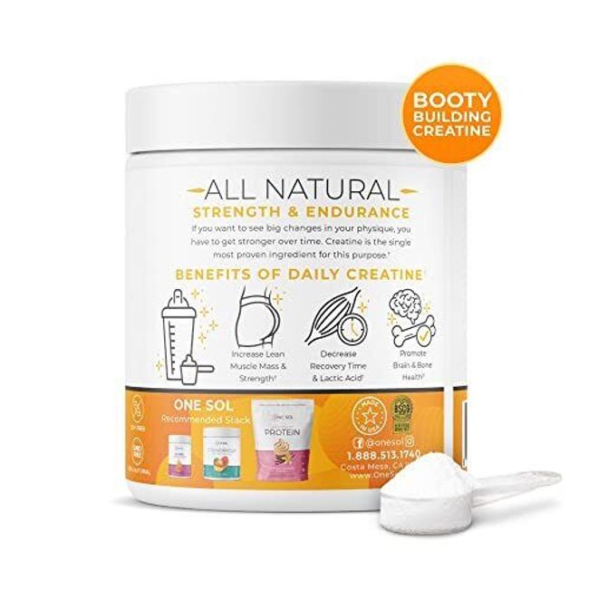  One Sol Creatine for Women Booty Gain, All Natural