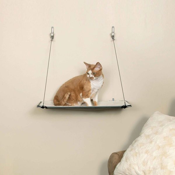 K&H Pet Wall Mounted Cat Shelf Single Level Natural 23" x 12" x 20"