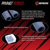RUTHLESS | Round Point Sharpener | Round Stone | 2 Pack.