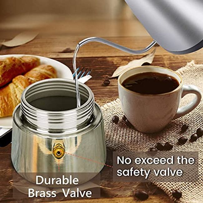 Stovetop Espresso Maker Moka Pot - 450ml Percolator Italian Coffee