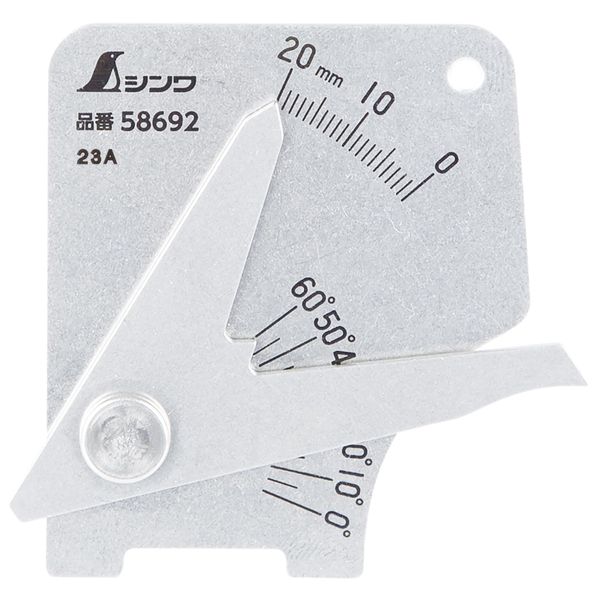 Shinwa Sokutei 58692 Welding Gauge B, Lightweight, Thin