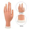 Xmasir Practice Hand For Acrylic Nails Nail Practice Hand Nail Art Practice Tool Set False Hand For Training,2 Sheets Glue Sticker And 20 Pieces Full Cover False Nail(without Holder Stand)