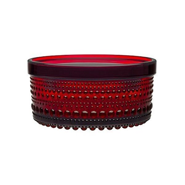 Iittala Kastehelmi Small Jar Cranberry by Iittala