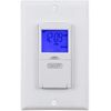 BN-LINK 7 Day Programmable In-Wall Timer Switch Digital with Blue Light, 3 way