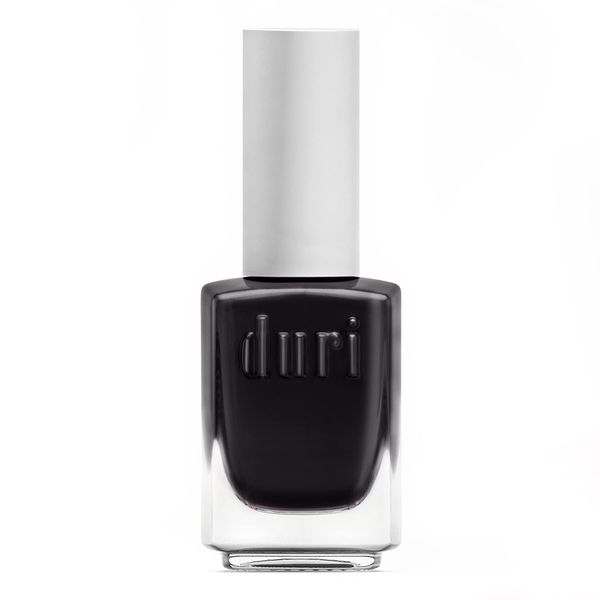 duri Nail Polish, 99 Black Caviar, Pure Black, Full Coverage, Glossy Finish Nails, Fast Drying, Easy to Apply, 0.5 Fl Oz