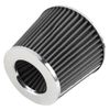 3" 76mm High Flow Inlet Cold Air Intake Cone Replacement Dry Air Filter Set