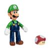 Super Mario 4-Inch Acation Figures Luigi with Red Mushroom