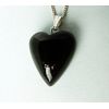 Whitby Jet Love Heart Pendant