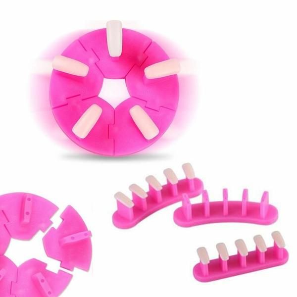 Nail Art Practical Tip Stand Set 2 Types of Round Straight (WA469EA)