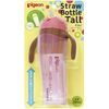 Pigeon Straw Bottle Tall Pink 330ml
