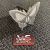 Butterfly Skull Hitch Cover  - 1/8" Steel - Two Layers - Custom Insert WinterFab