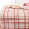 Fall Fabric Tablecloth 52x70 in Barn Plaid Easy Care