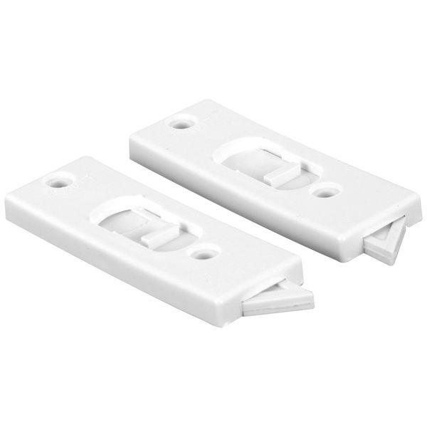 Prime-Line F 2599 3-3/8 In. White Plastic Window Lock with spring-loaded Tilt Latch (Single Pack)