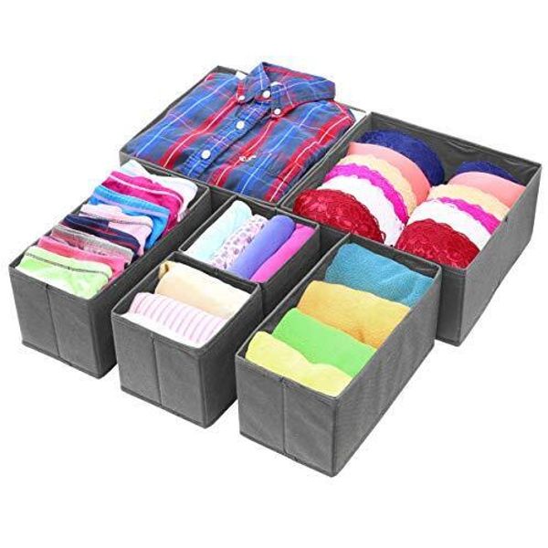 Foldable Cloth Storage Box Closet Dresser Drawer Divider Organizer Basket