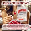 Raspberry 60 Capsules – Natural Antioxidant & Weight Management Support – 500mg Pure Raspberry Extract, Non-GMO