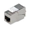 Roline | Keystone Jack | Cat.6A | RJ-45 | STP | Tool-FREE | Slim | Silver