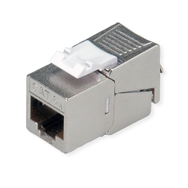 Roline | Keystone Jack | Cat.6A | RJ-45 | STP | Tool-FREE | Slim | Silver