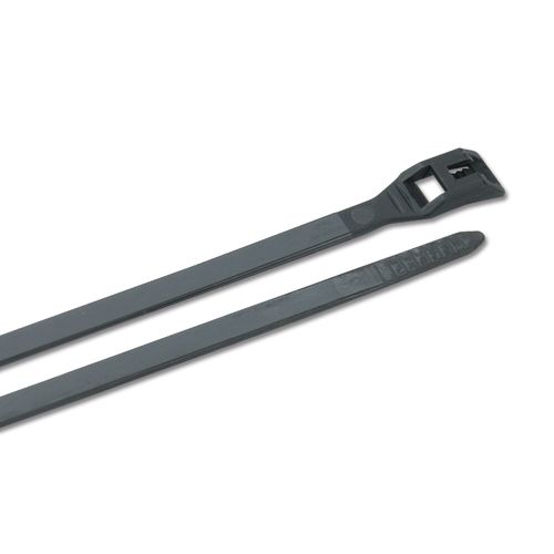 Ancor 199325 Cable Tie, Low Profile, 8", Black, 100pc