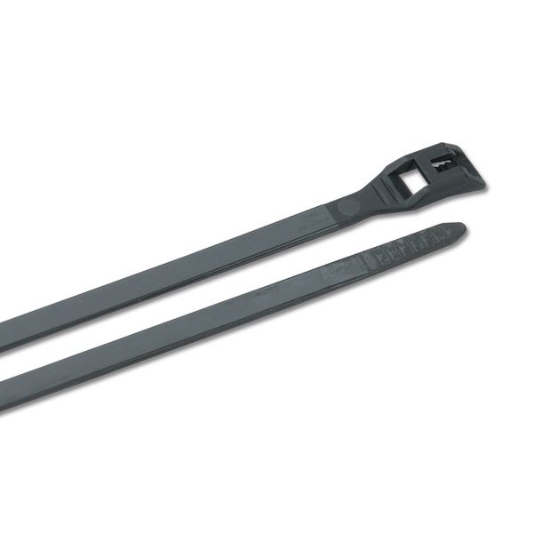 Ancor 199325 Cable Tie, Low Profile, 8", Black, 100pc