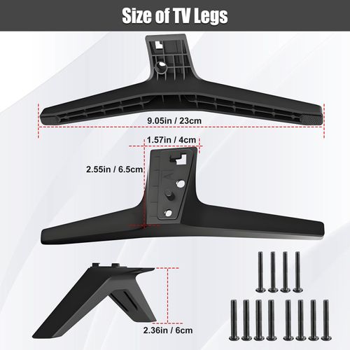 2-Be-Best TV Leg for LG TV Stand Replacement Base TVs Stands for LG 49 50 55 Inch TVs 49UJ6300 49UM7300 49UN6900 50UK6300 50UK6500 50UM7300 55UK6500 55UJ6540 55UM7300 for More LG TVs with Screws