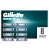 Gillette Mach3 razor blades for men, 8 pieces, mailbox-compatible packaging