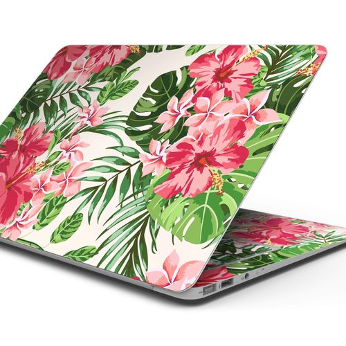 Design Skinz Dreamy Subtle Floral V1 Full-Body Wrap Scratch Resistant Decal Skin-Kit Compatible with MacBook 13" Pro M1 (A2338)