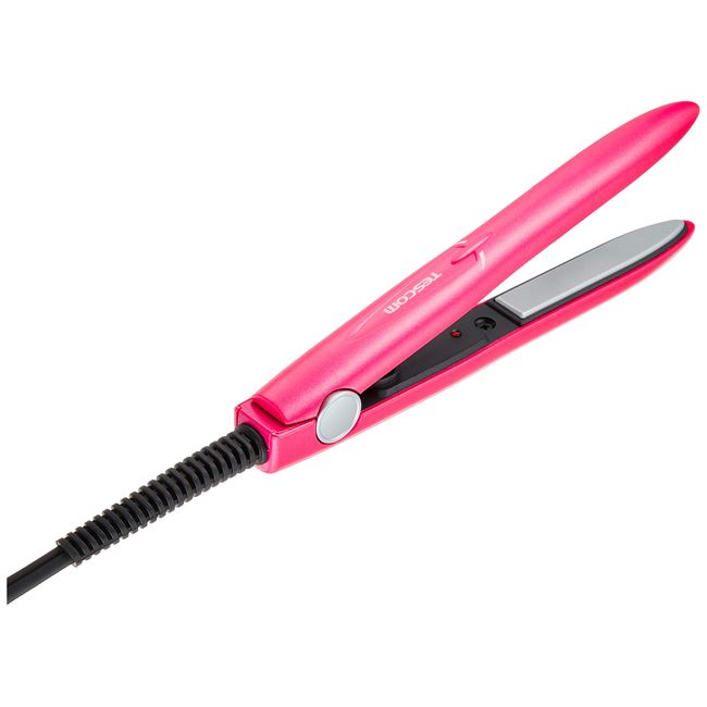 TESCOM Hair Iron Straight &amp; Curl 2WAY Styleup Mini Pink THS10-P