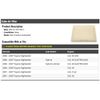 Cabin Air Filter - Compatible with 2001-2007 Toyota Highlander