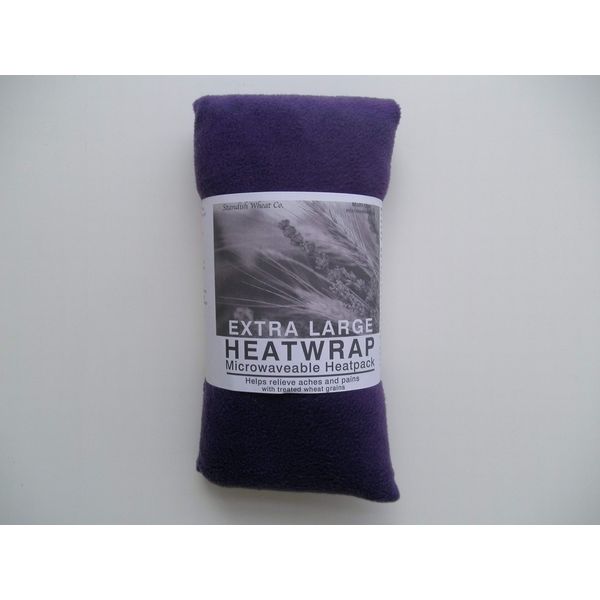 Microwave Fleece Wheat Bag - Purple - Size LARGE - UNSCENTED