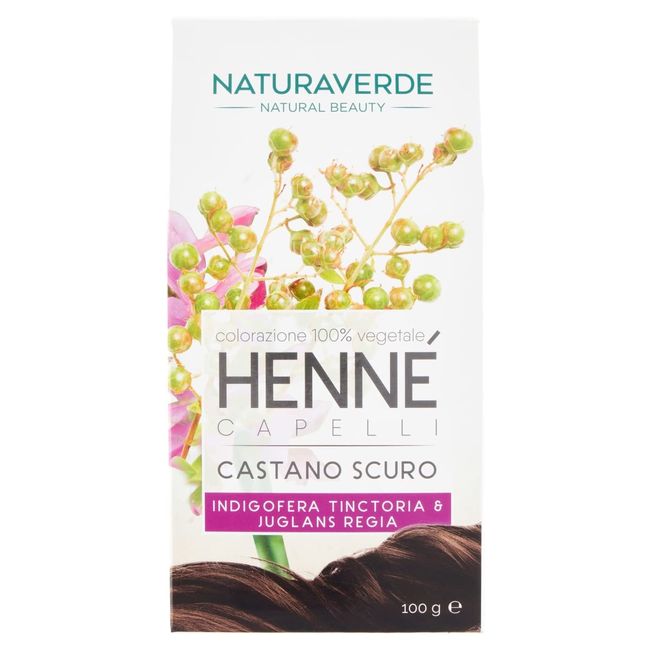 Naturaverde Braune Henna-Pflanzenfarbe 100 gr