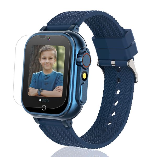 iCHOMKE Kids Smart Watch, Girls Boys Smartwatch with 26 Games Camera Video Recorder Player,Pedometer,Birthday Christmas Learning Toys Gifts for 4-10 Years Children (Blue)