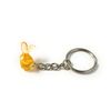 FizzyButton Gifts Resin Goldfish Charm Keyring Key Ring with Silver Tone Keychain