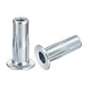 sourcing map M6 Multi-Grip Rivet Nuts, 25pcs Pre-Bulbed Shank Flat Head Threaded Insert Nut Carbon Steel Plus Nuts for Construction Industrial