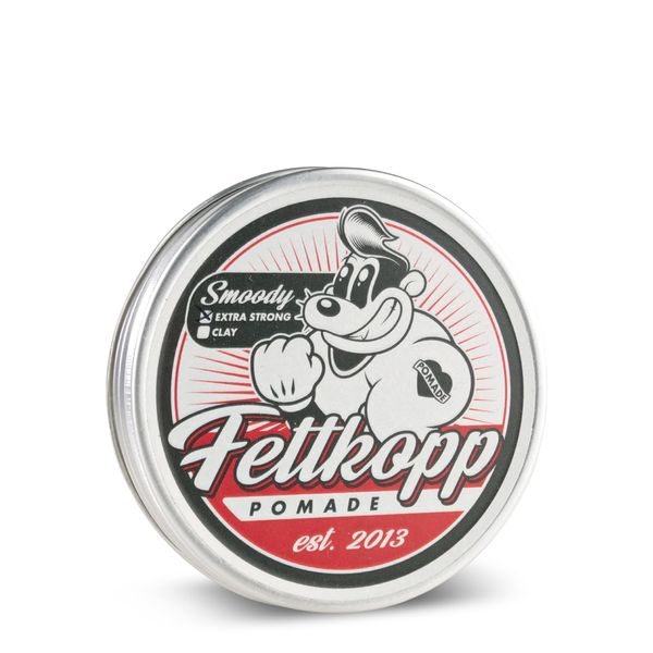 FETTKOPP POMADE SMOODY - holzig-rauchig - (heavy hold OB Pomade)