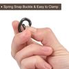 sourcing map Spring Oval Ring, 4Pcs 1.93 Inch Round Spring Snap Clip Trigger Spring Keyring Buckle for Bags Purses Keychain, Dark Grey