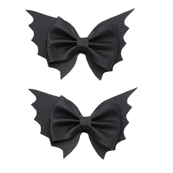 Halloween Hair Bows Clips for Girls Women Bat Hair Clip Halloween Costume Cosplay Hair Accessories for Women Gothic Bows Hair Clips Halloween Decorations Party Hair Barrettes