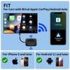 2-in-1 Carplay Wireless Adapter Android Auto Plug Play Connect USB Dongle