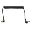 PROtastic 2.5mm to Male Flash PC Sync Coiled Cable, 30cm - 100cm Long.