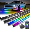 MICTUNING N3 Car Underglow Light Strip Kit Lighting Underbody Multicolor Neon