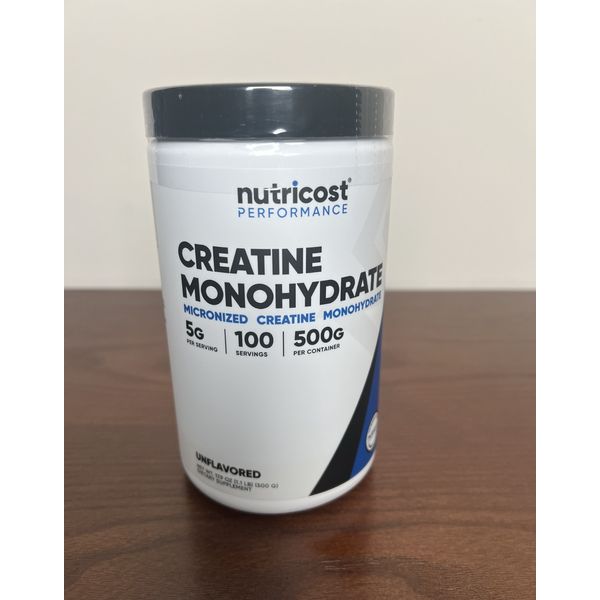 Nutricost Performance Creatine Monohydrate Unflavored Powder 17.9oz EXP:01/28