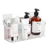 Adhesive Shower Caddy Suction Cup Clear Shower Organizer Strong Suction Bathroom