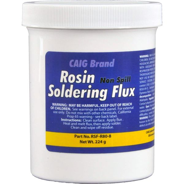 CAIG Labs., ROSIN SOLDERING FLUX (Electrical), Jar, 226 grams, Pack of 1