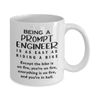 Being a Prompt Engineer Coffee Mug Tea Cup - 11oz Novelty - Artificial Intelligence AI Algorithm Machine Learning Ai Robotics Computer Technology Lover Nerd Programmer Funny Gifts - Easy as Riding