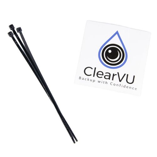 ClearVU Camera Solutions J-101 Rear Cam Cleaner fits 2011 2021 Grand Cherokee | Rinse Off Using Existing Factory Wiper Controls | Includes DIY Kits | Cleans Off Debris