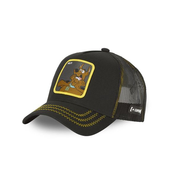Capslab Scooby-Doo Black Yellow Trucker Cap - One-Size