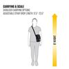 Carhartt Zip, Durable, Adjustable Zipper Closure, Essential Crossbody Bag (Black)