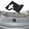 💥 Black Engine Hood Lock Bolt Gap Protection Cover For Dodge Challenger 2009+