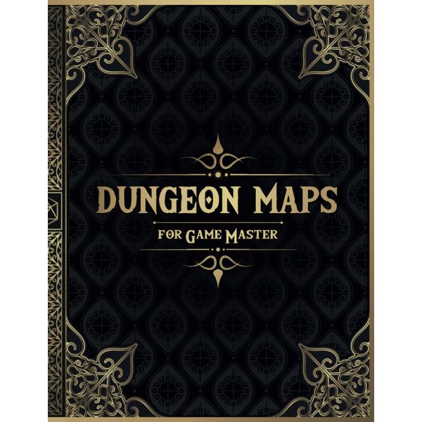 Dungeon Maps for Game Master: 50 Unique and Customizable Dungeon Maps for DnD Tabletop Role-Playing Games (RPG Maps for Game Master)